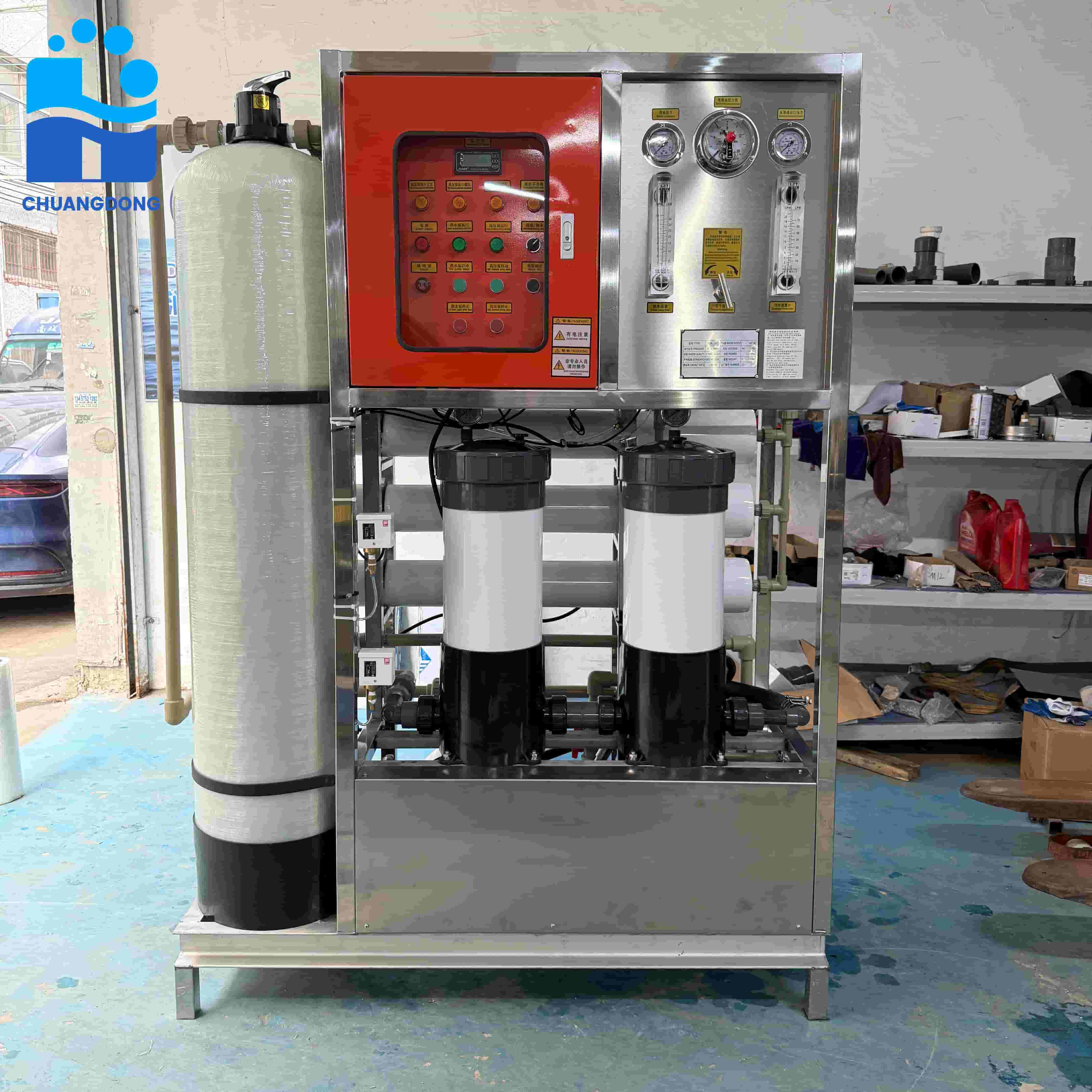 10TPD Industrial Seawater Desalination Plant SWRO Water Treatment System for Drinking Water