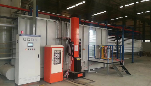 Automatic Powder Coating production Line Electrostatic spraying drying curing complete equipment supplier