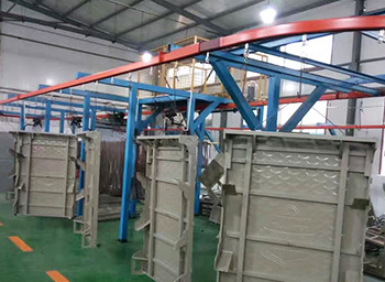 Automatic Powder Coating production Line Electrostatic spraying drying curing complete equipment manufacture