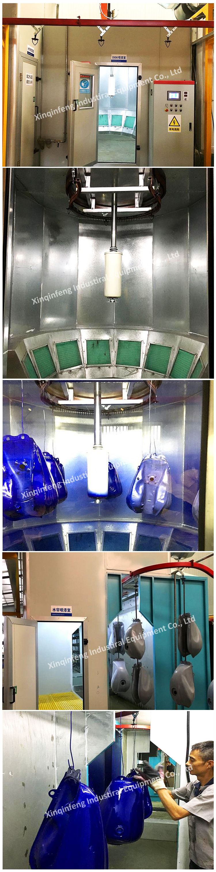 Wood substrate  electrostatic guitar UV spraying Production line equipment details