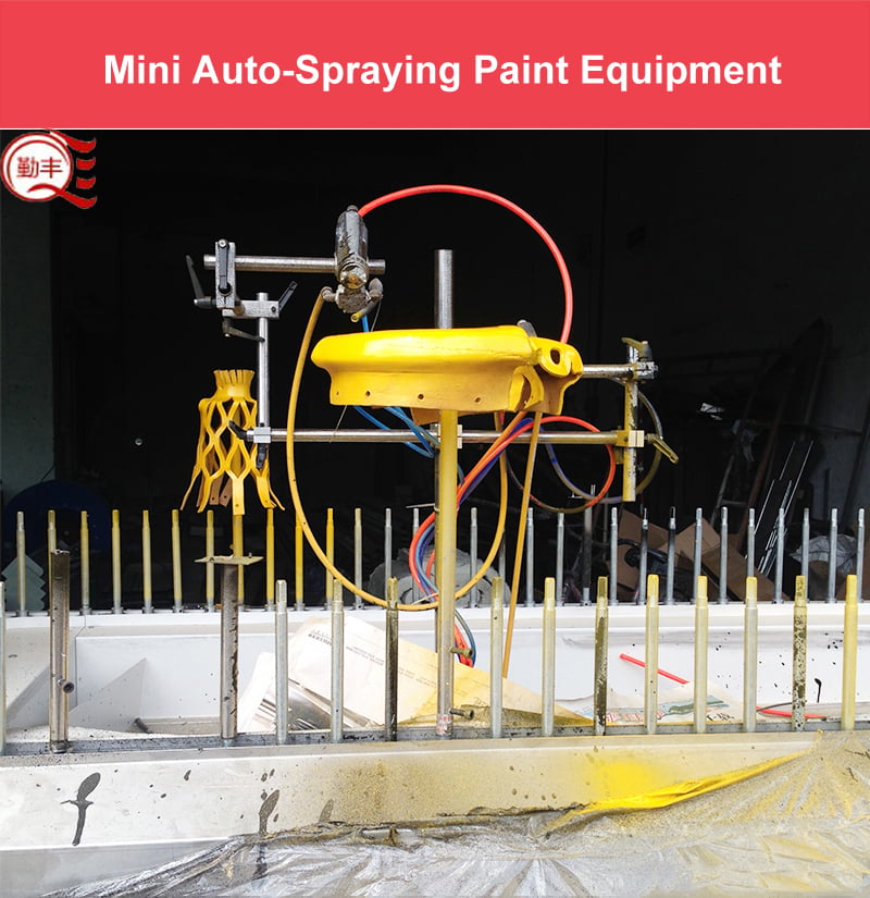 Mini UV Varnish Automatic Paint Coating Spray Line manufacture