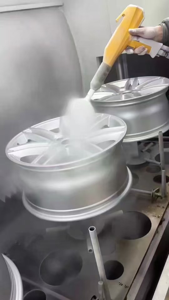 Say goodbye to manual labor with the automated spray coating machine.