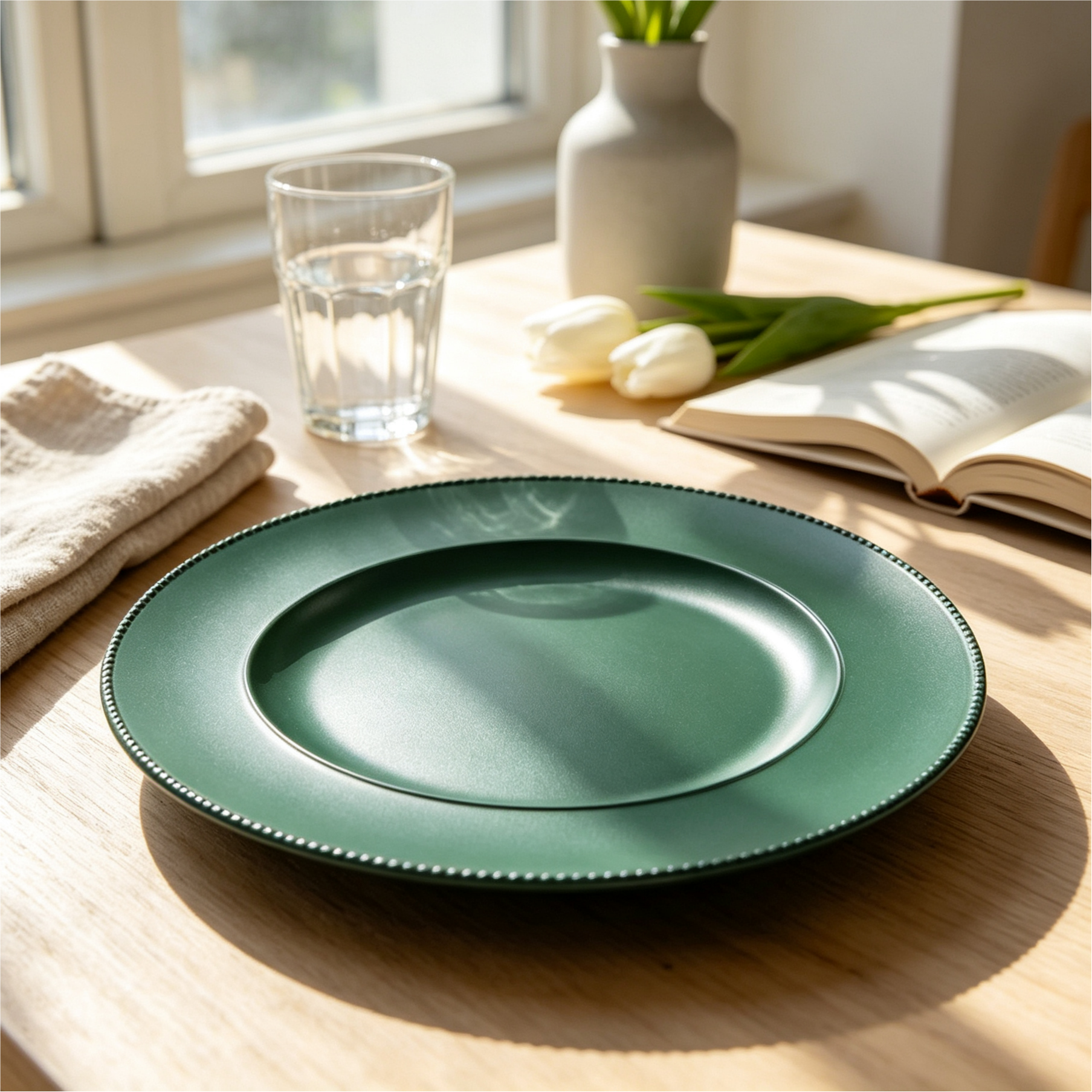 wojia 13 inch plastic pp glossy pigmented eco friendly durable reusable american style fujian party dishes charger plates set 13-2
