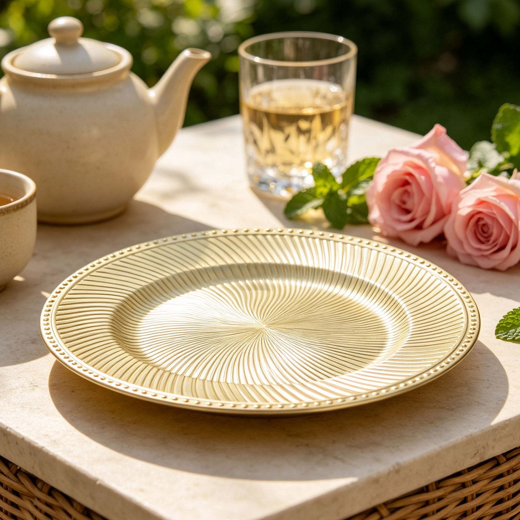 wojia 13 inch plastic pp glossy pigmented eco friendly durable reusable american style fujian party dinnerware charger plates-2