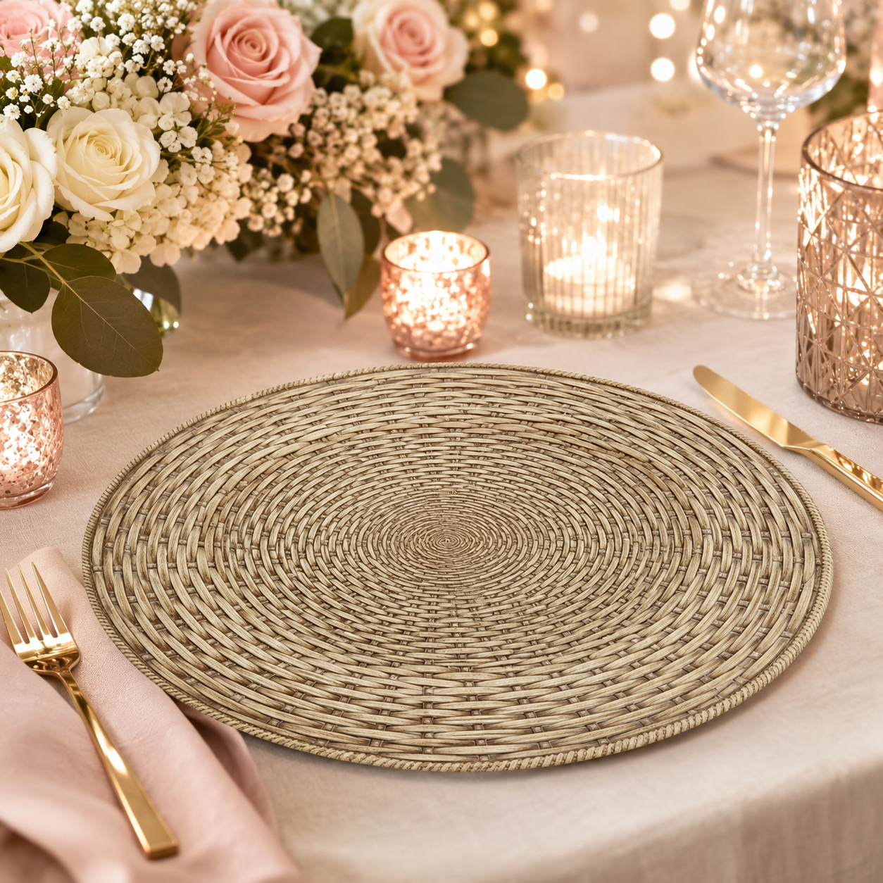 woju luxury modern elegant eco friendly custom pp plastic pigmented party round plate 13in durable fujian factory direct hotels-1