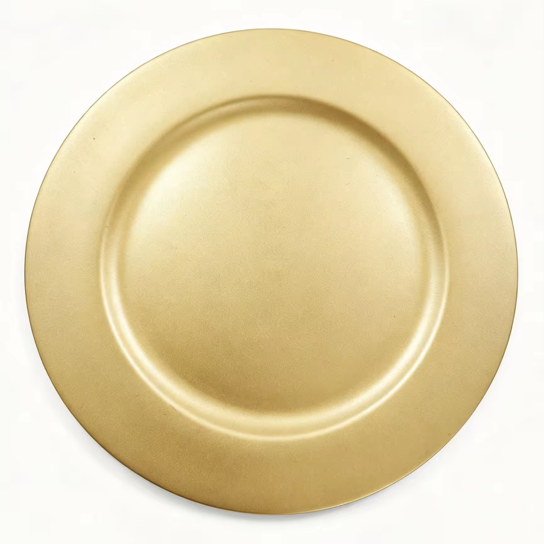 Woju Luxury Modern Elegant Eco-Friendly Custom PP Plastic Pigmented Charger Dishes 13in/33cm Durable Fujian Factory Direct Party