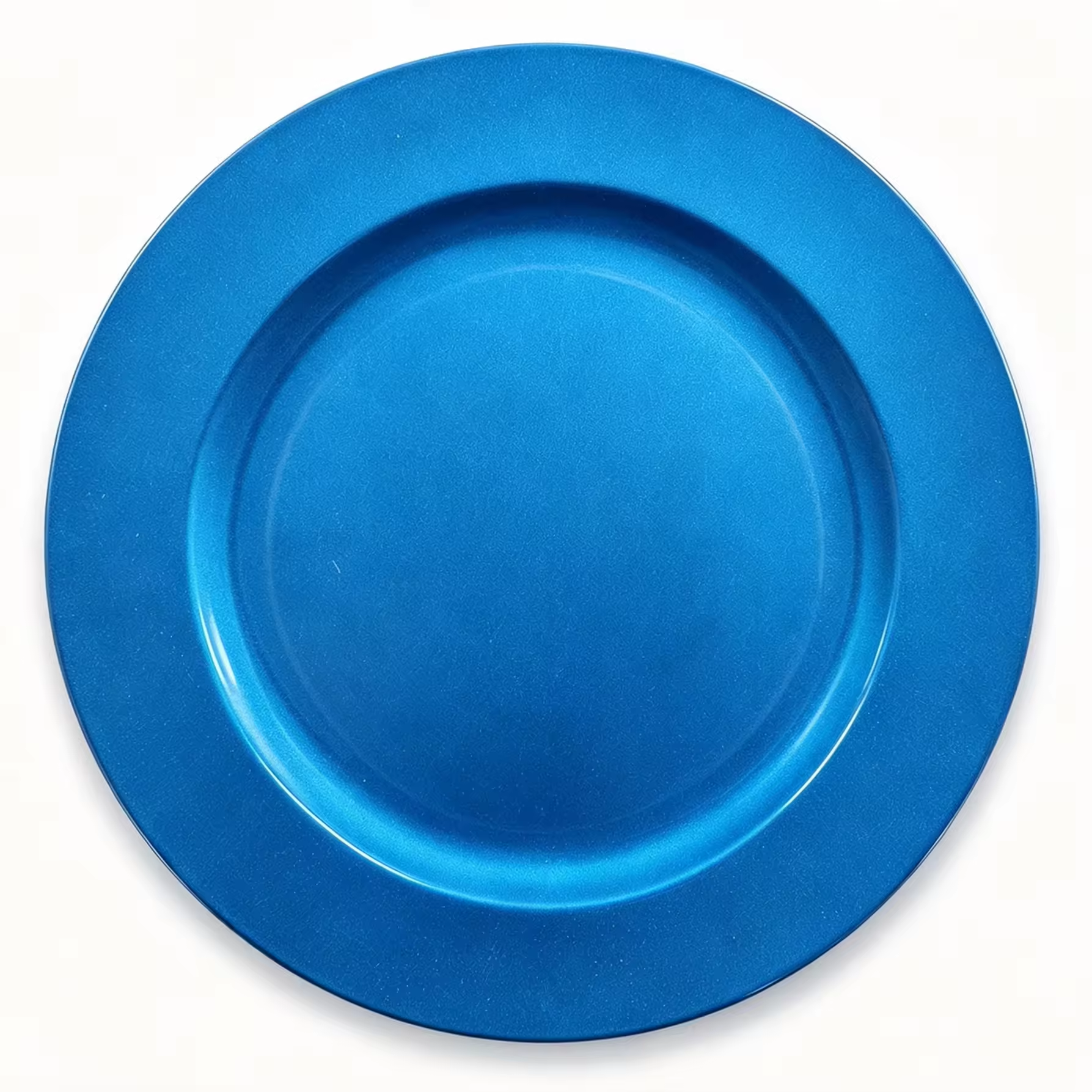 Wojia 13-Inch Plastic PP Glossy Pigmented Eco-Friendly Durable Reusable American Style Fujian Party Dishes Charger Plates Set