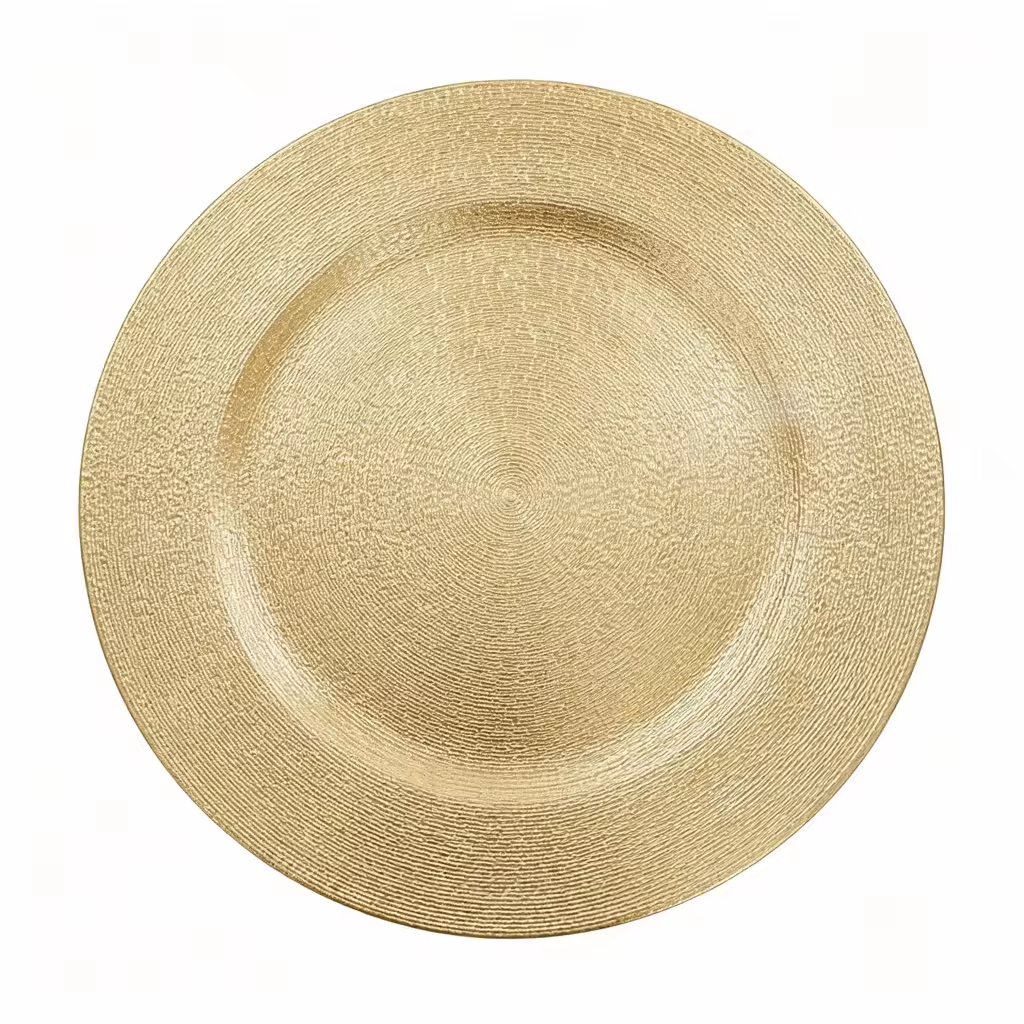 Woju Luxury Modern Elegant Eco-Friendly Custom PP Plastic Pigmented Charger Dinnerware 13in/33cm Durable Fujian Factory Home
