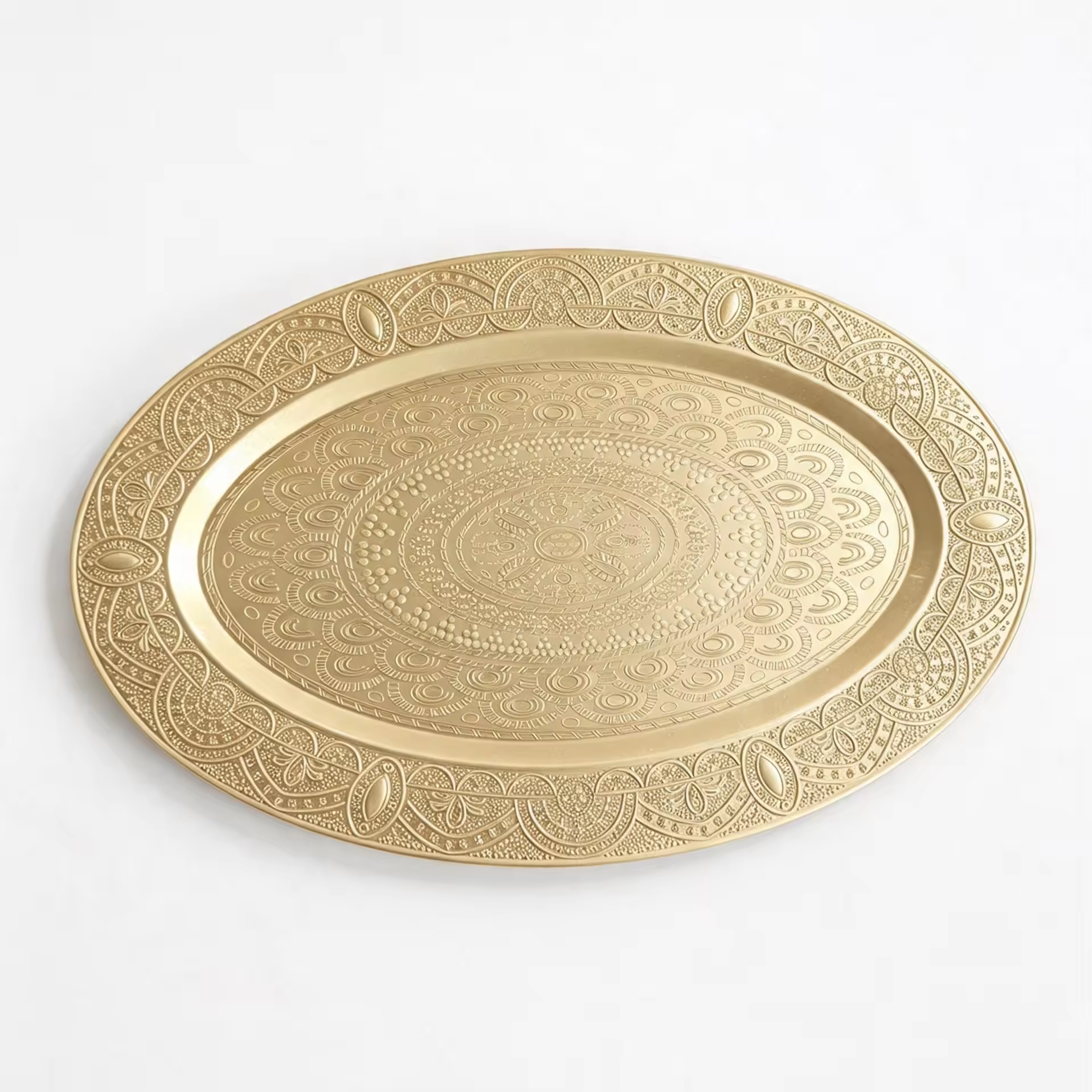 Glossy Grid 13-Inch 33cm Luxury PP Charger Plate Pigmented Custom Embossed Pattern Durable Reusable Eco-Friendly American Party