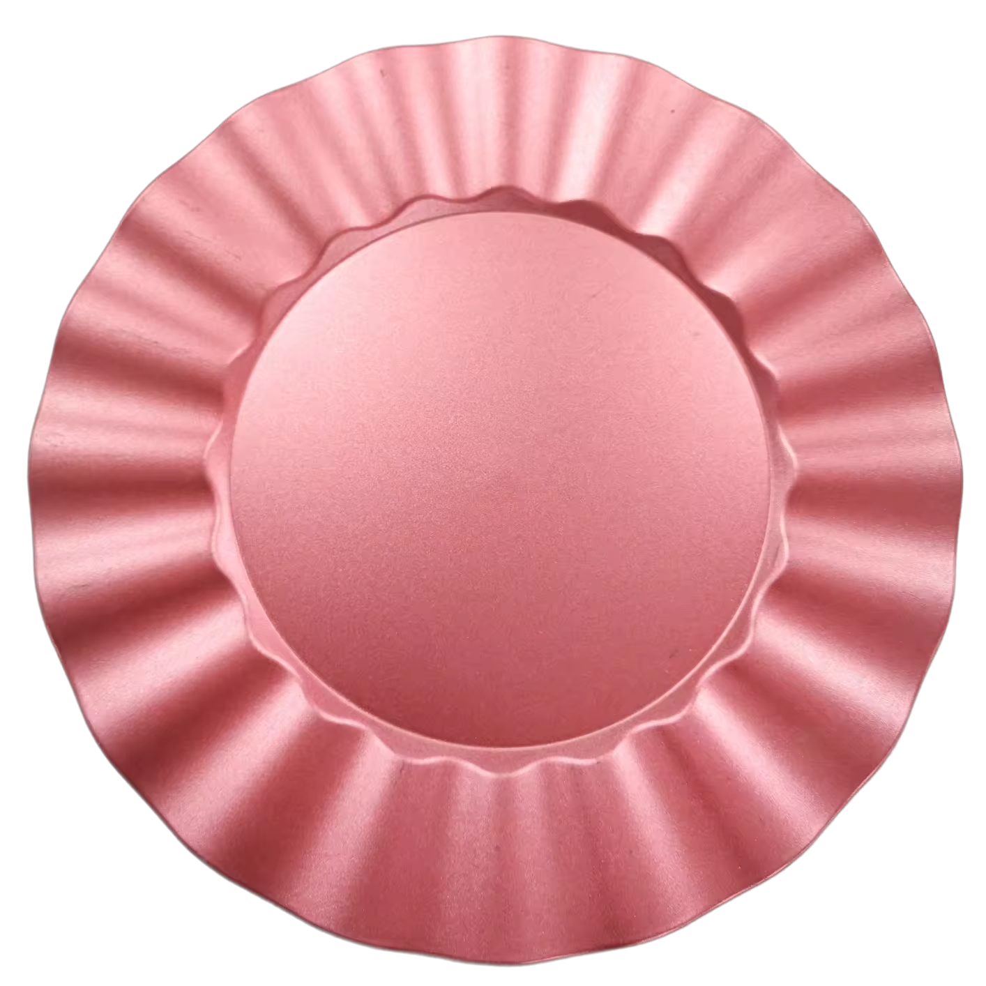 13-Inch American Style PP Round Scalloped Edge Eco-Friendly Elegant Charger Plate Dishes Home Hotels Parties Wedding Events