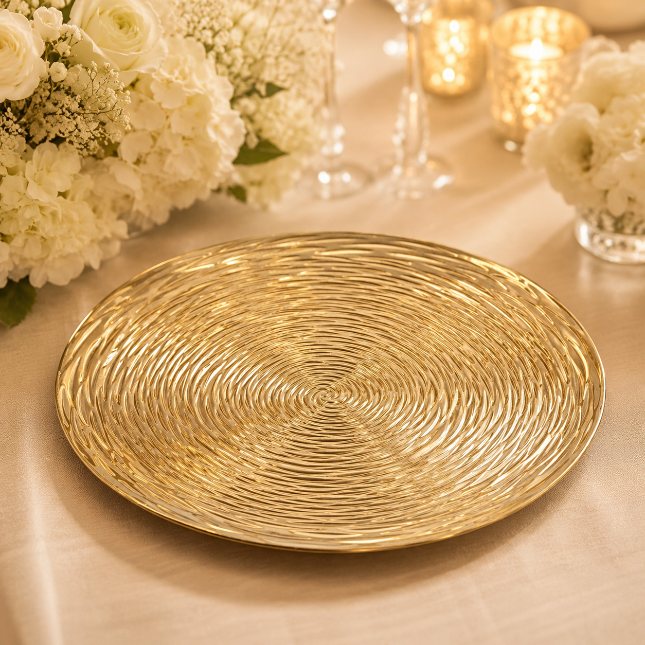 wojia 13 inch plastic ps glossy pigmented eco friendly durable reusable american style fujian party dinnerware charger plates824-3
