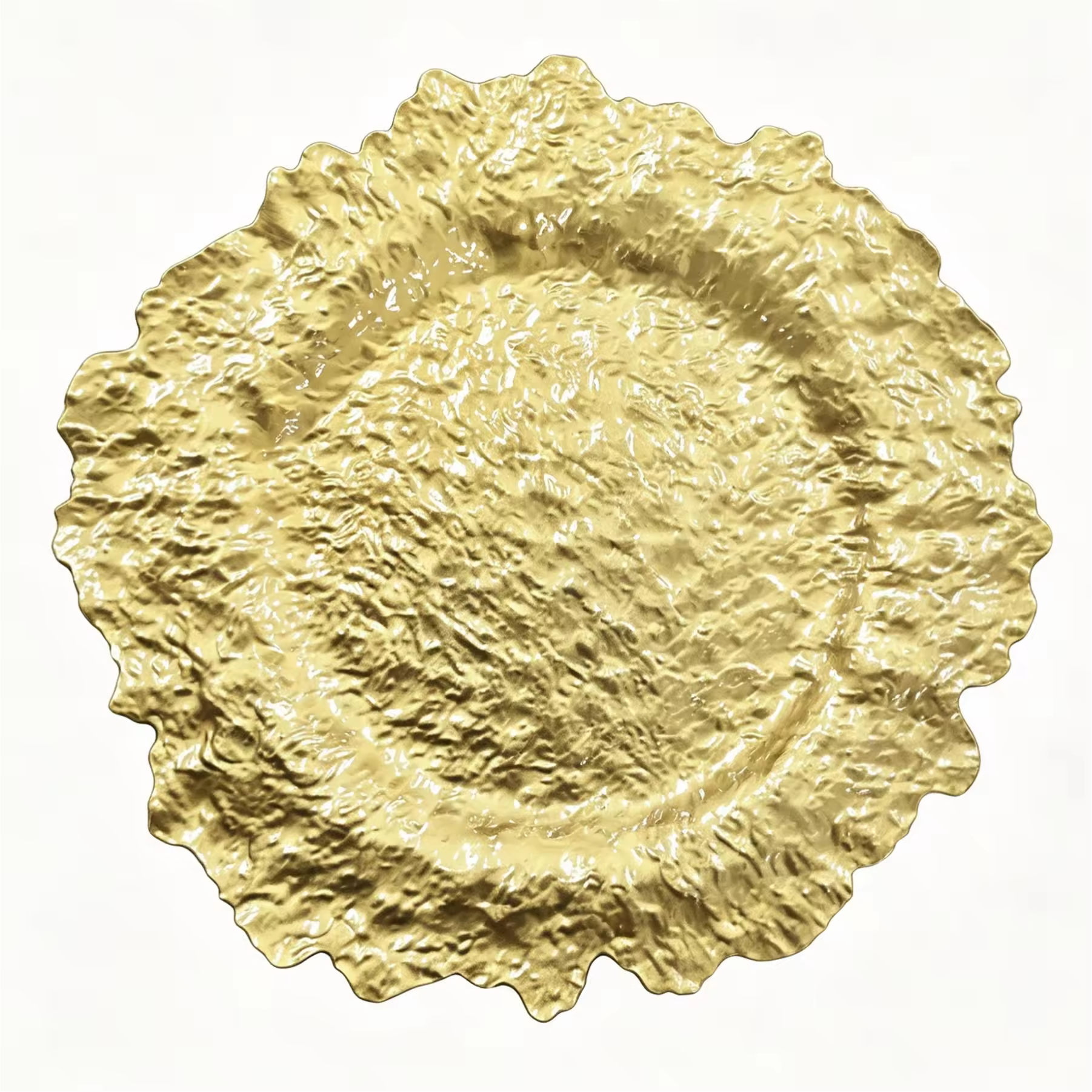 Woju Luxury Modern Elegant Eco-Friendly Custom PP Plastic Pigmented Wedding Plate 13in/33cm Durable Fujian Factory Direct Party