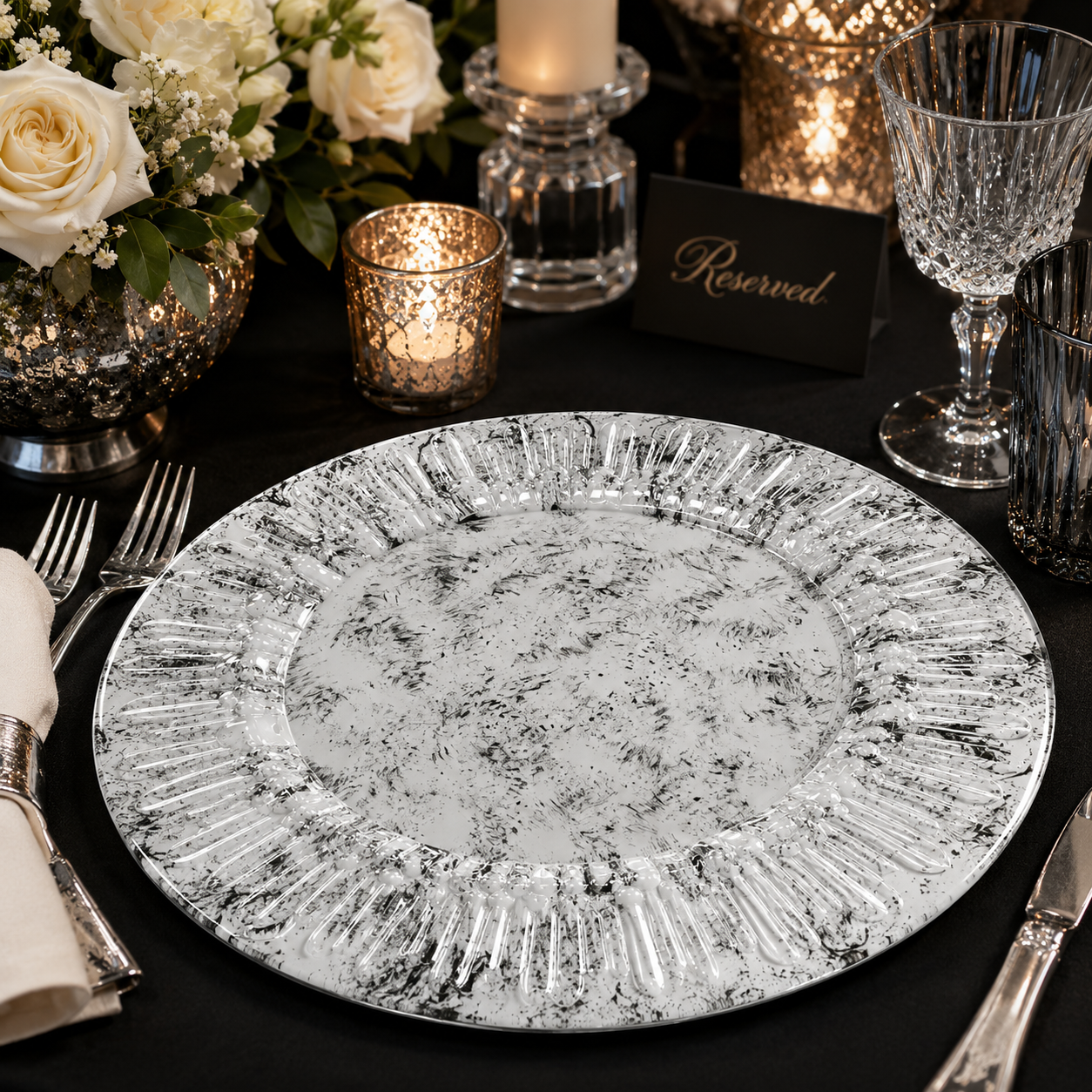 wojia 13 inch plastic ps glossy pigmented eco friendly durable reusable american style fujian party dinnerware charger plates259-2