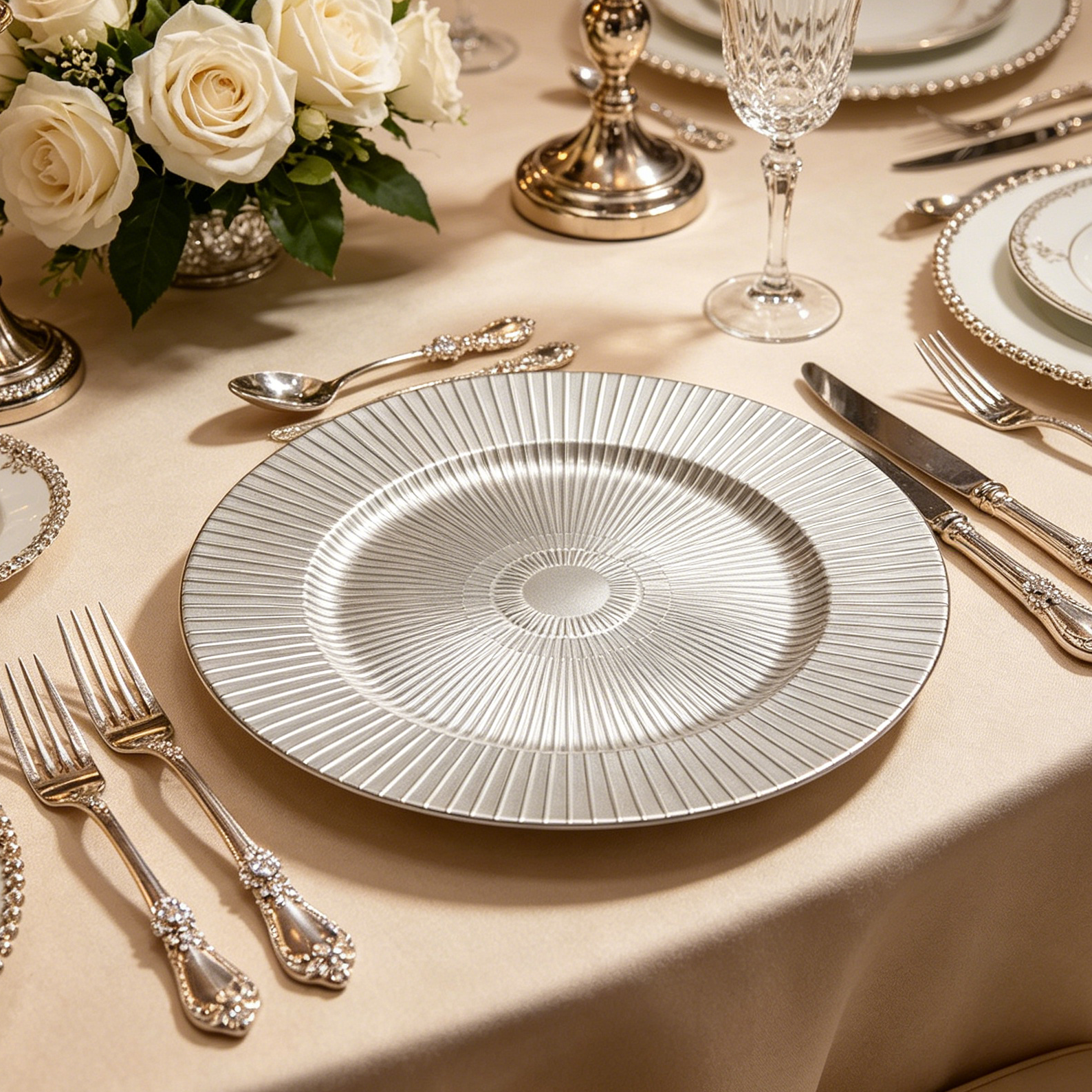 contemporary 13 inch charger plates customizable for party supplies and dinnerware sets-4