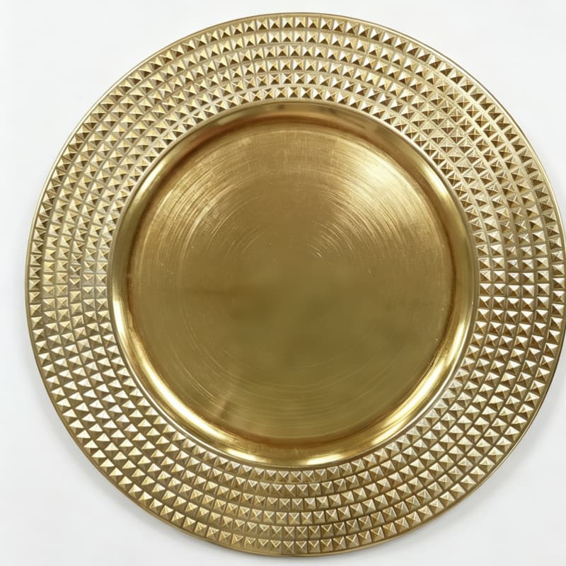 Velkoobchodní trvanlivá elegantní nabíjecí podložka z PP materiálu, průměr 33 cm