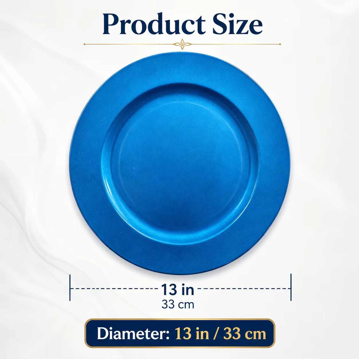 wojia 13 inch plastic pp glossy pigmented eco friendly durable reusable american style fujian party dishes charger plates set-3