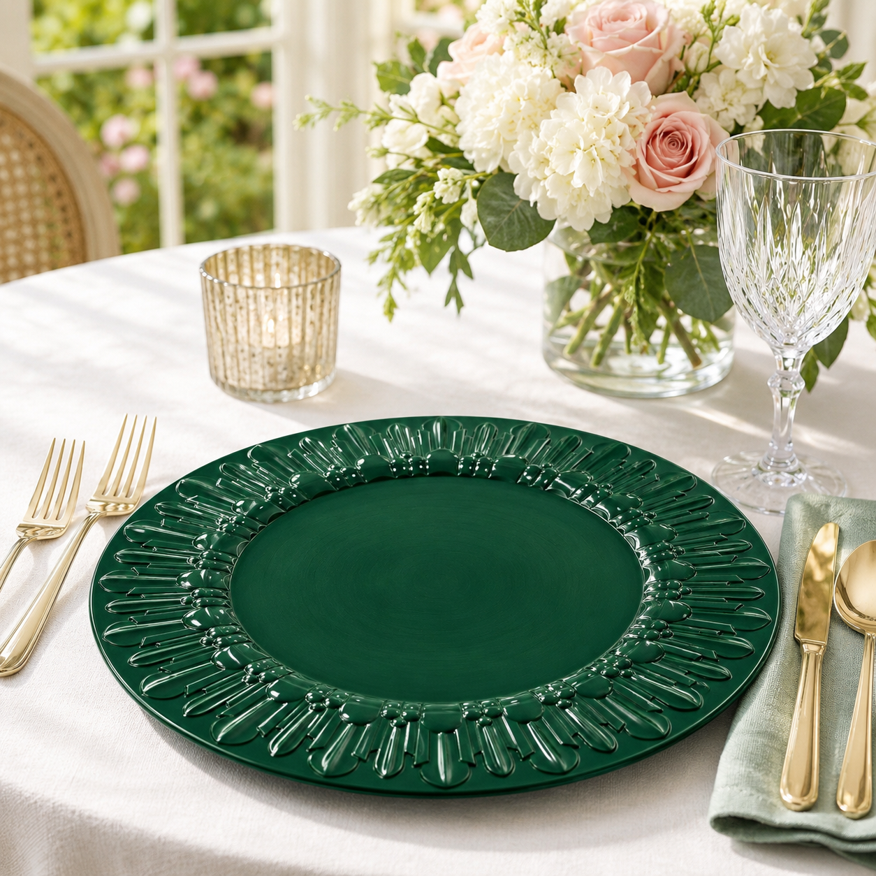 wojia 13 inch plastic pp glossy pigmented eco friendly durable reusable american style party dinnerware plates dishes plates-4