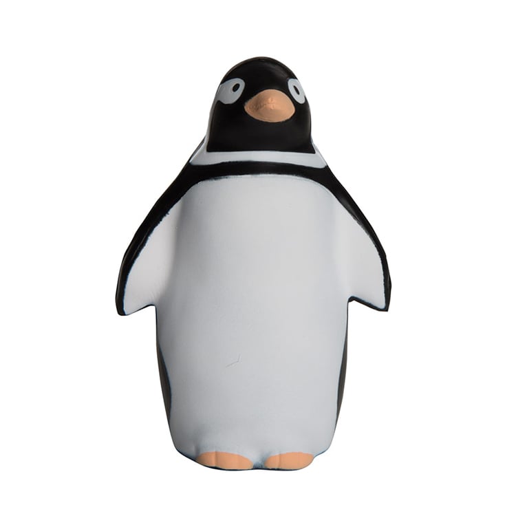 Soft Anti Stress Ball Chinstrap Penguin Shaped PU Foam Toys Stress Ball Giveaway Gifts