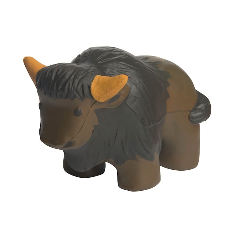 Eco-friendly PU Memory Foam Buffalo Anti Stress Squeeze Reliever Toy Ball for Promotional Gifts & Anxiety Reducer
