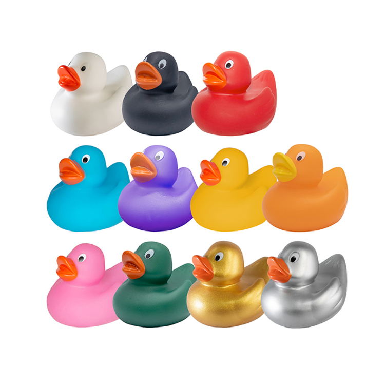 Promotional Rubber Ducks PVC Colorful Ducks Customized Logo Baby Bath Toys Kids Bath Pool Toys Birthday Gifts Party Favors