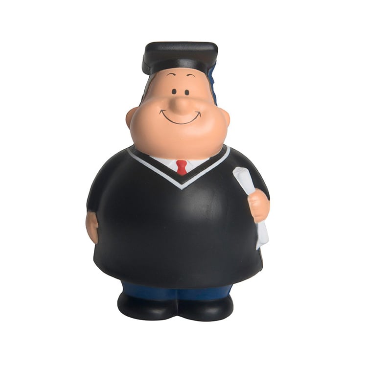 Promotional Soft Toy PU Graduate Bert Shape Stress Reliever Memory Foam Anti Stress Balls