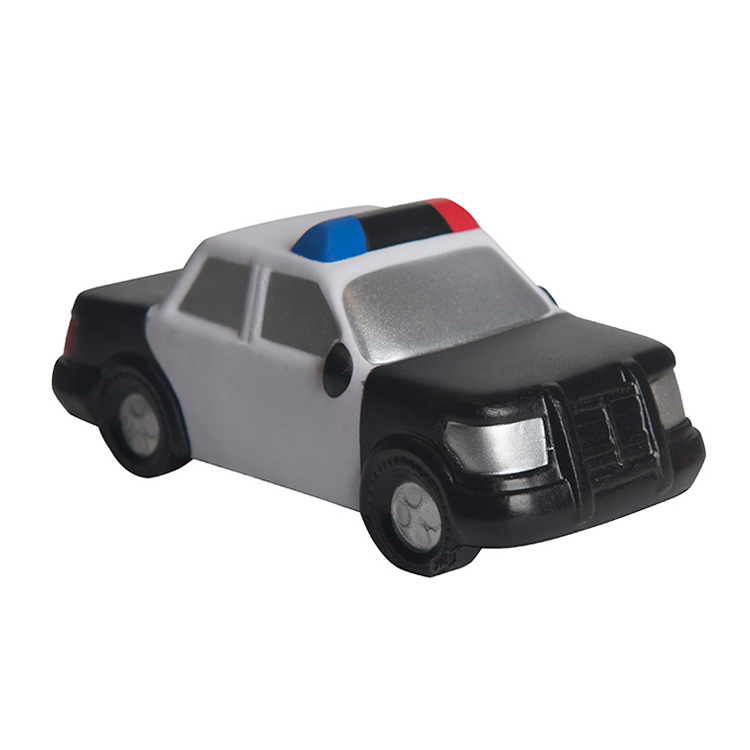 Hot Sale Cheap Promotional Gift PU Foam Police Car shape Anti Stress Reliever ball toys