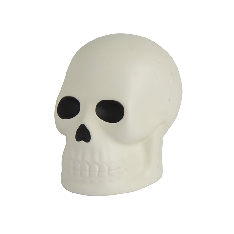 Corporate Promotional Gift Custom PU Skull Anti Stress Ball Squeeze Foam Toy