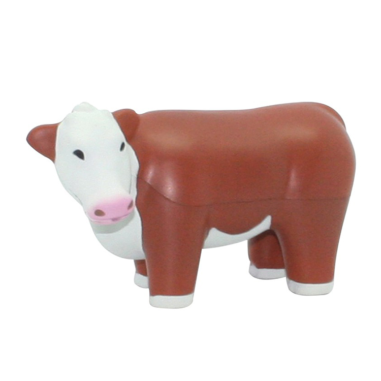 ของขวัญแจกฟรี ไอเดียของขวัญ PU Foam Steer Stress Ball ของพรีเมี่ยม ของเล่นคลายเครียด