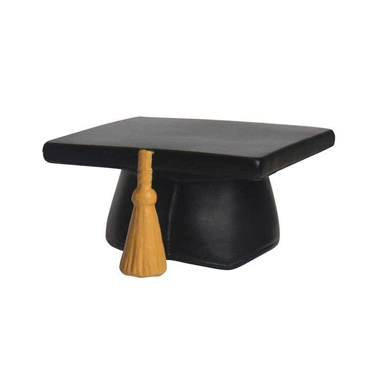 PU Foam Graduation Hat Shape Anti Stress Balls for Promotional Gift
