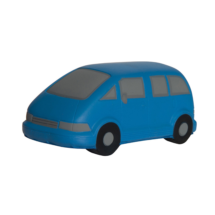 Hot Sale Cheap PU Memory Foam Minivan shape Stress Ball Customized Colors Stress Reliever Toys
