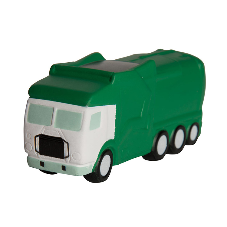 Hot Sale Cheap PU Memory Foam Garbage Truck shape Stress Ball Customized Colors Stress Reliever Toys