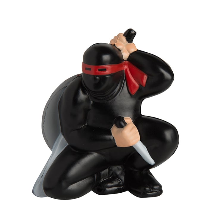Promotional Soft Toy Cheap Custom PU Ninja Warrior Memory Foam Anti Stress Balls