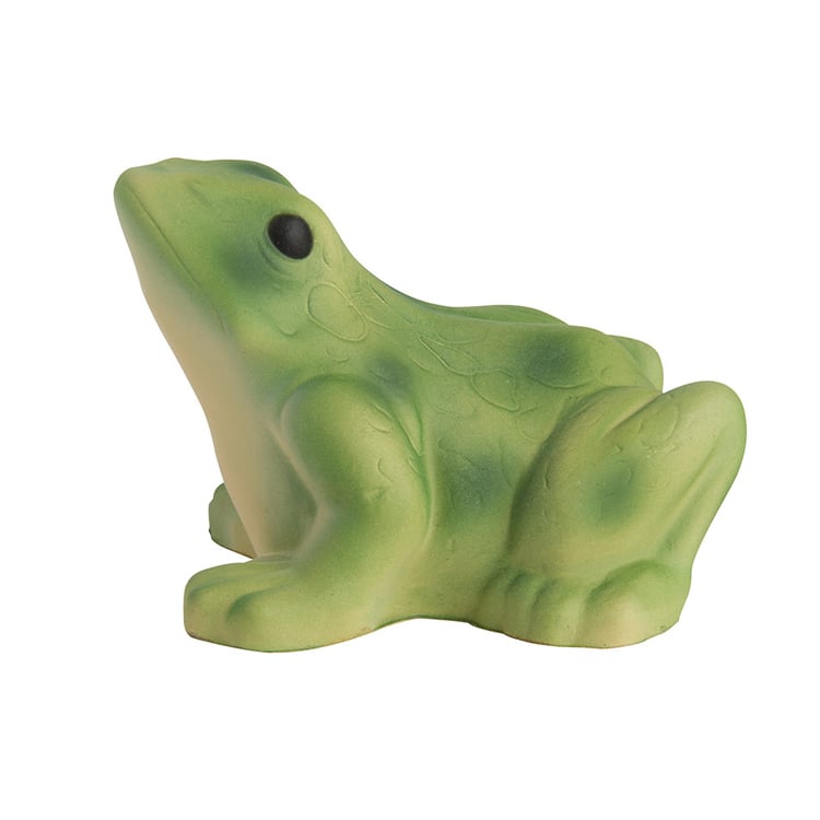 Logo Custom PU Stress Relief Foam Frog Shape Anti Stress Ball New Arrival Animal Style Squeeze Toys for Kids