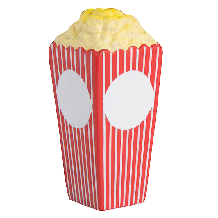 Custom PU Putos Dėžutė Su Popcorn Streso Spaudimo Rutulys