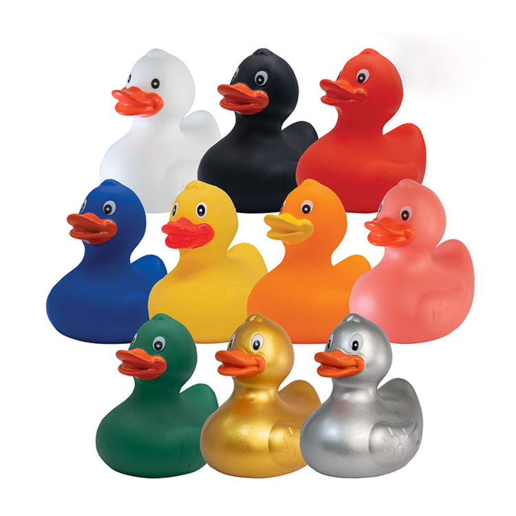 Kids Bath Toys Rubber Ducks Colorful Ducks With Customized Logo Baby Bath Toys Kids Bath Pool Toys Birthday Gifts Party Favors
