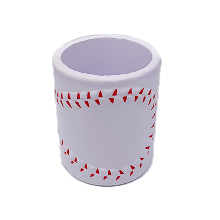 PU Bottle Can Cooler Soft Baseball Shape Promotion Stress Ball Foam Toys