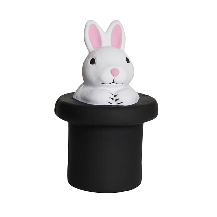 Promotion Gift PU Anti Stress Reliever Magic White Rabbit in Top Hat Stress Ball