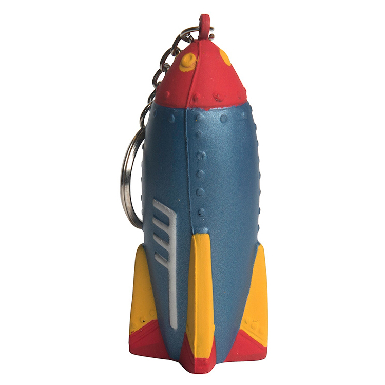 PU exercise ball Rocket keyring stress ball anti stress toy PU foam stress toy