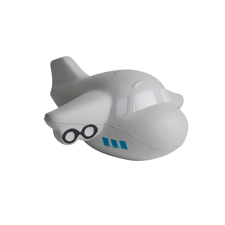 ノベルティギフトアイデア 飛行機型ストレステストイ ポリウレタンプロモーション カスタムボールおもちゃ