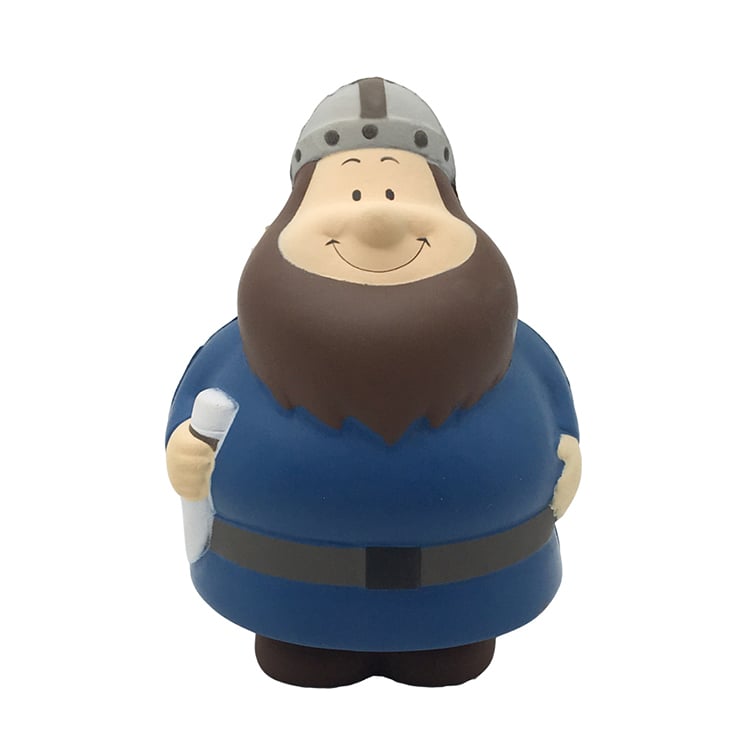 Corporate Promotional Gift Custom PU Viking Bert Anti Stress Ball Squeeze Foam Toy