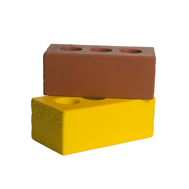 Dakkoon Squishies Forma tal-Brikka Balla g'all-istress tibdaš ir-rielaħ tal-foam PU g'all-ankjietà g'al-5-7 sena