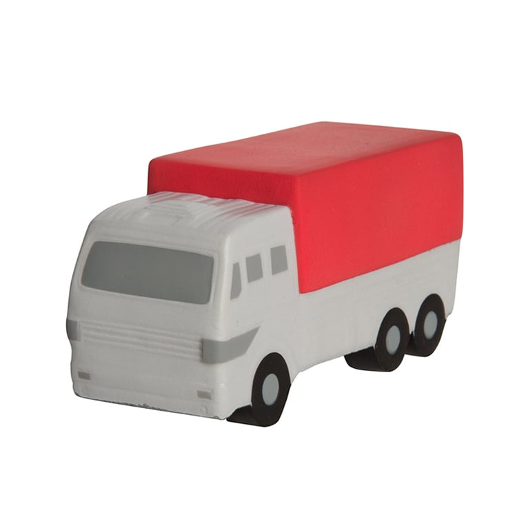 Hot Selling Promotional PU Foam Delivery Truck Shape Anti Stress Ball