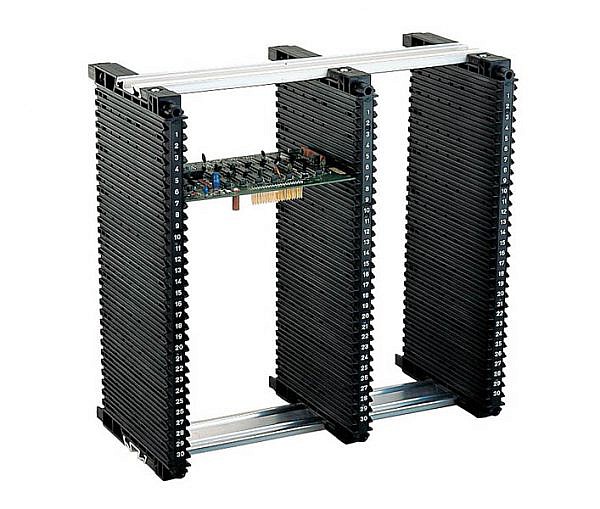 ESD PCB Rack Insert Aluminum Rail PCB Storga Rack
