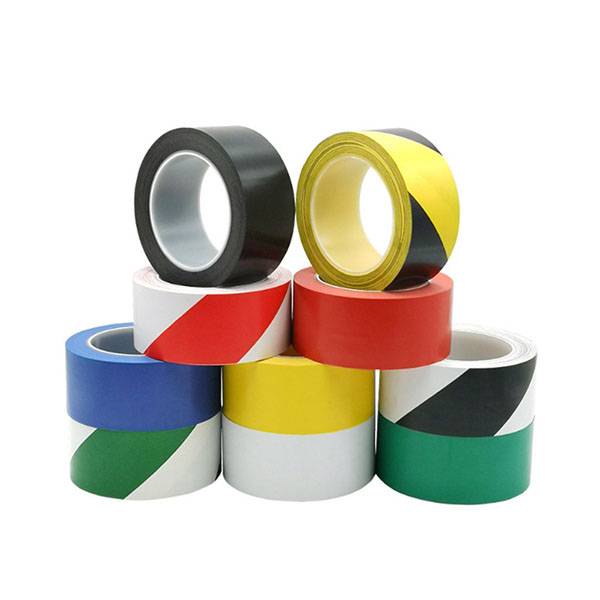 Double Color ESD Sticky Floor Marking Tape ESD Safety Warning Tape Yellow / Back / Red / White / Green