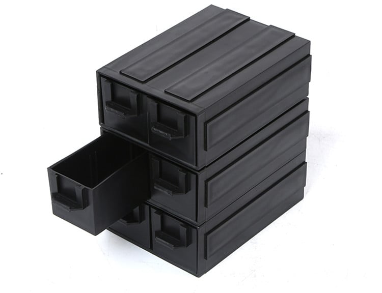 ESD Component Storage Cabinet Conductive Plastic Box ESD Component Drawer Box Drawer Type ESD Storage Box