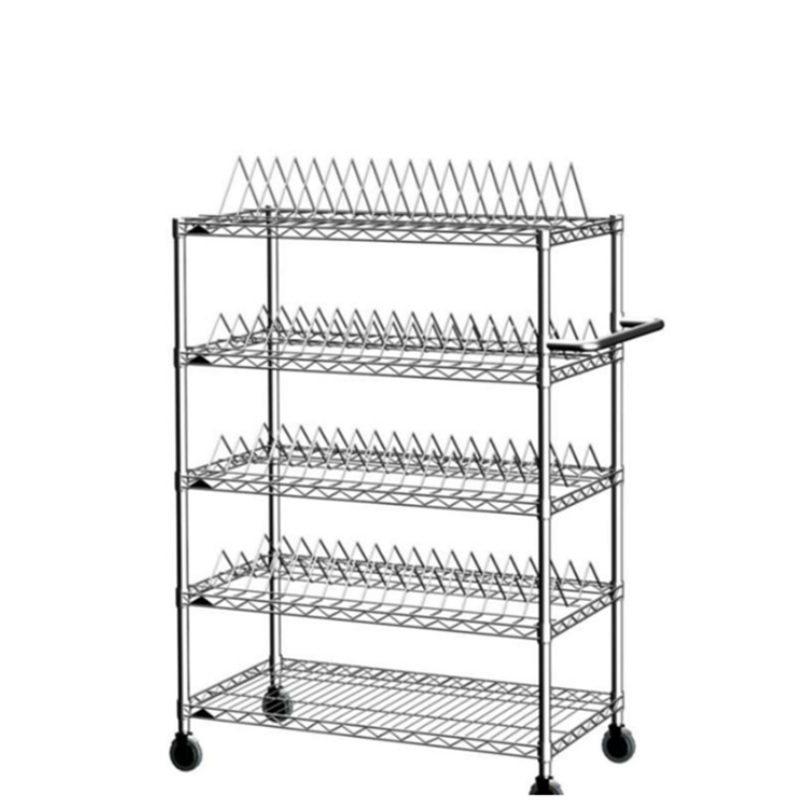 Antistatic ESD Shelving Peak Shelf Wire Shelf Cart