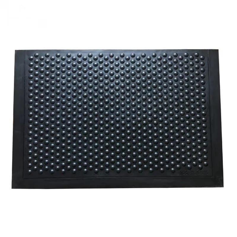 ESD Bubble Surface Rubber Anti Fatigue Matting With Black Safety Border