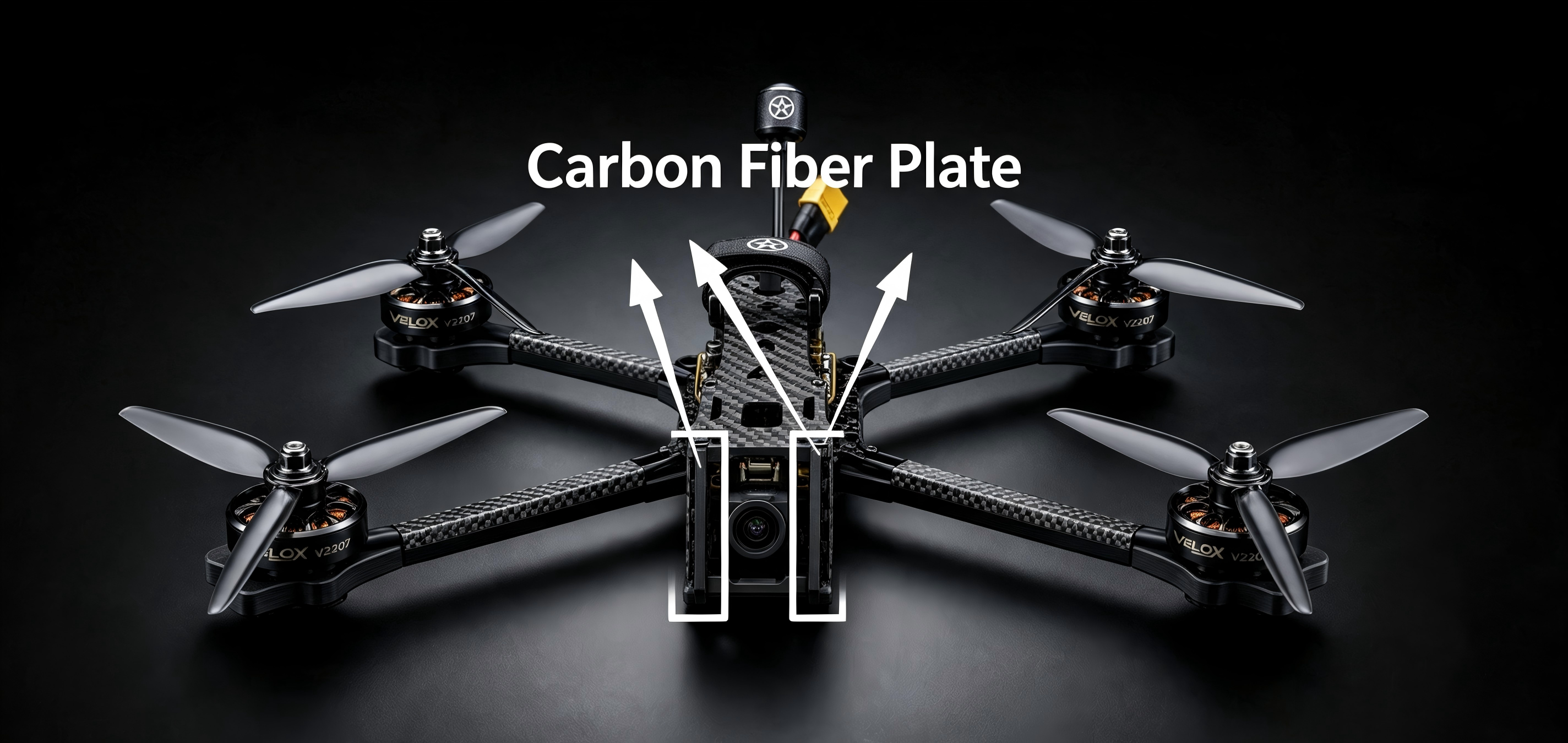 How do you choose different carbon fiber products for different parts of a drone?