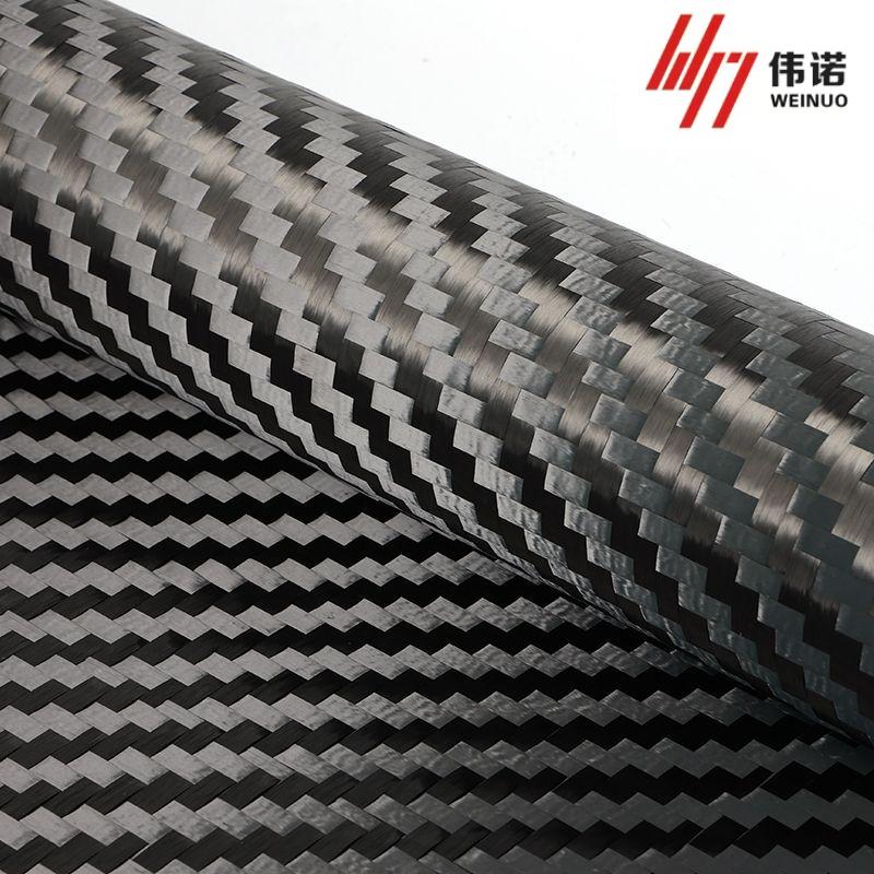 How does twill weave carbon fiber compare to plain weave?