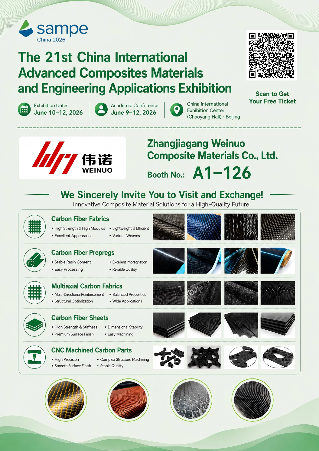 【Exhibition Preview】Weinuo Composites Invites You to the Beijing Composites Expo